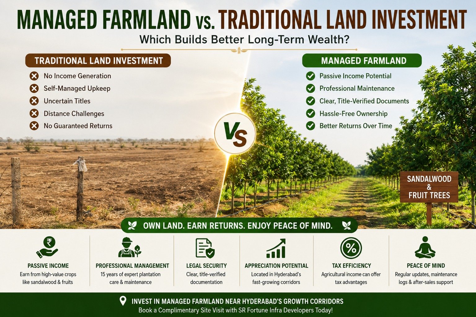 Managed Farmland vs. Traditional Land Investment: Which Builds Better Long-Term Wealth?